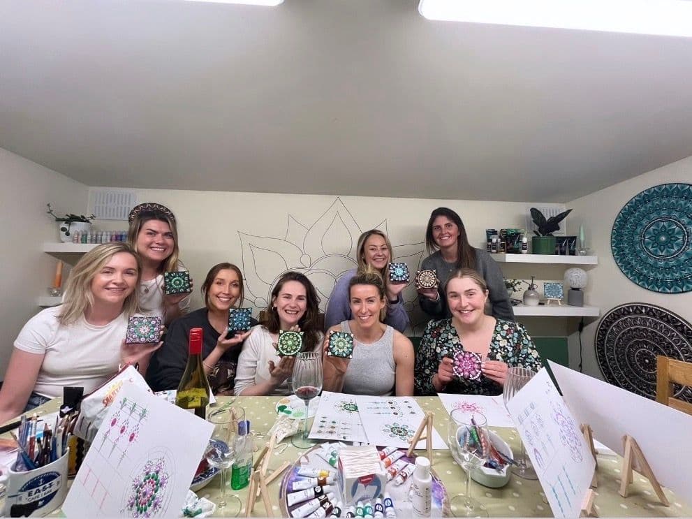 Mandala painting workshop